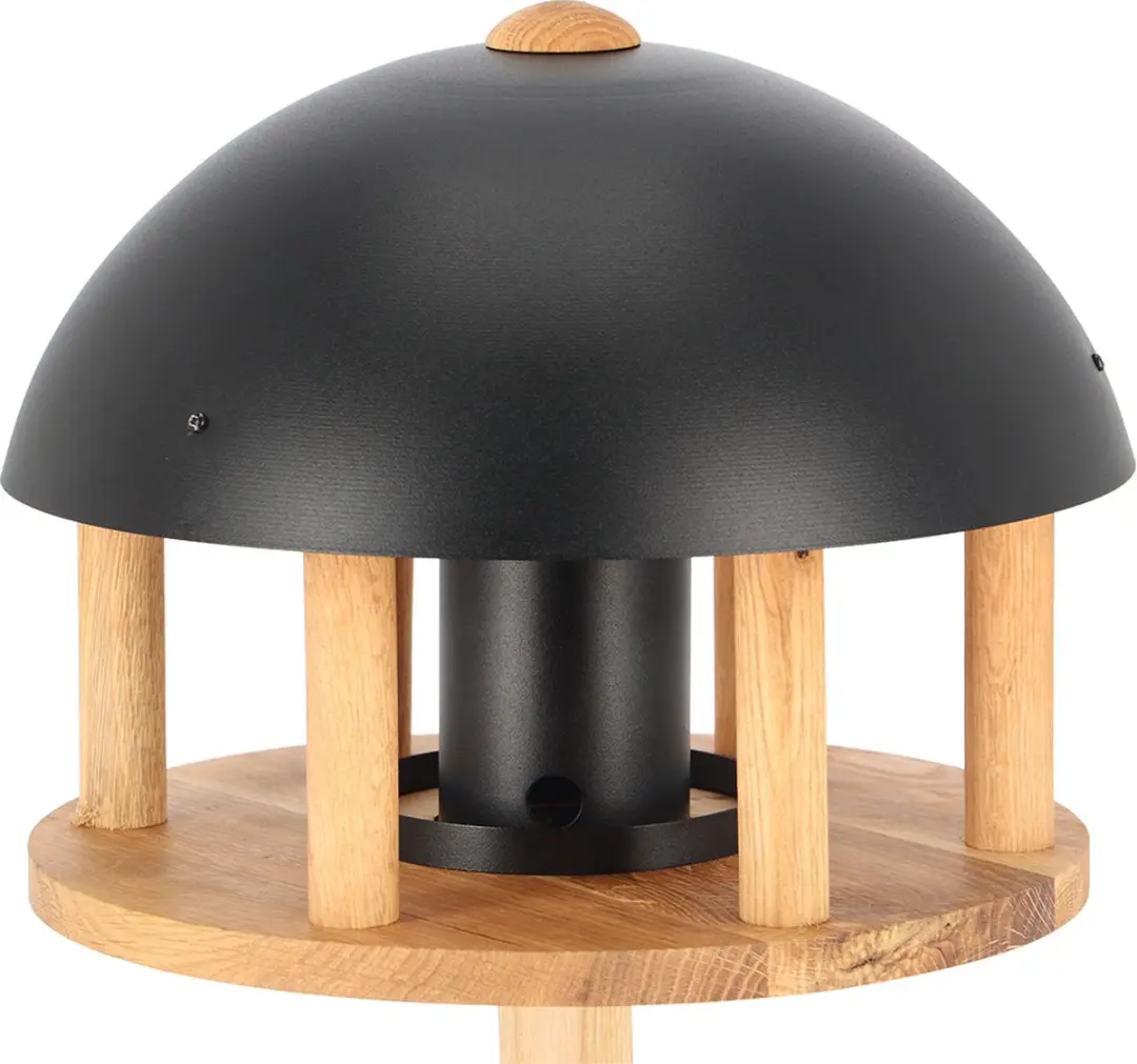 Esschert Design Voedertafel op voet - Zwart