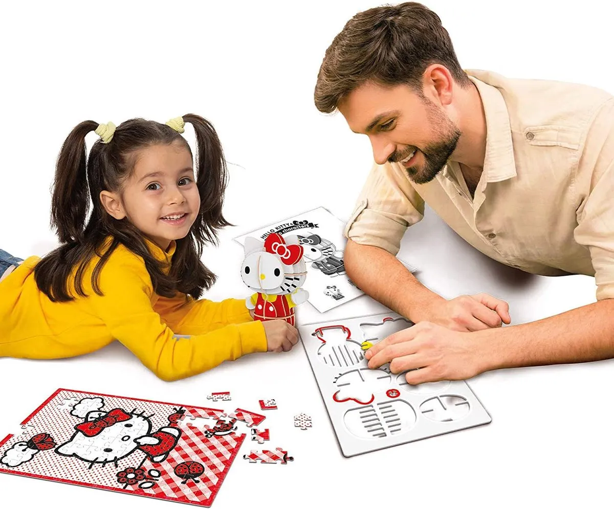 Clementoni Hello Kitty 3D Puzzel 104 Stuks - 23,5x33,5cm - Multicolor - afbeelding 6 van 6