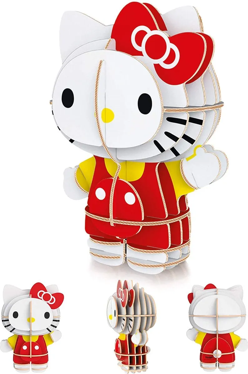 Clementoni Hello Kitty 3D Puzzel 104 Stuks - 23,5x33,5cm - Multicolor