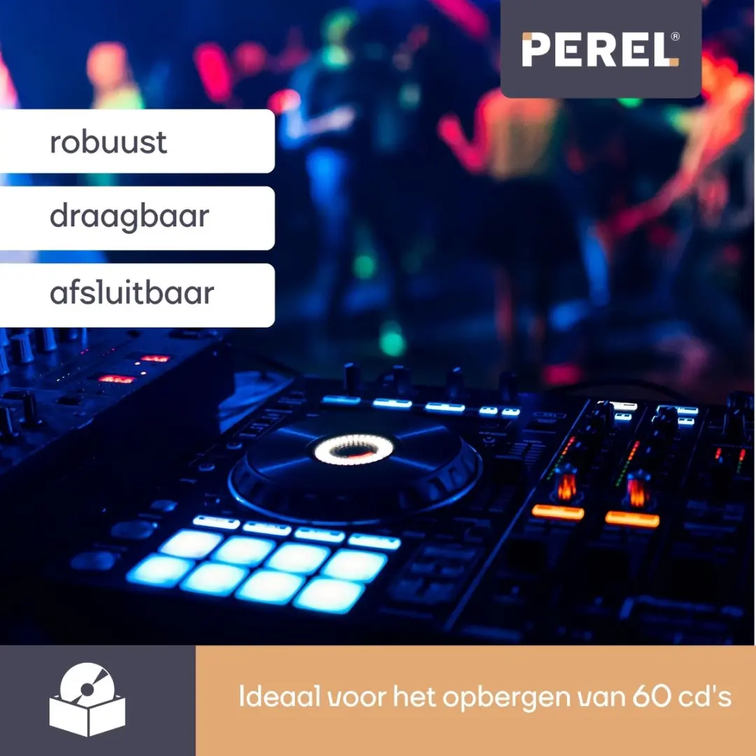 Perel Cd-koffer 1823-424 - 60 Stuks - Aluminium