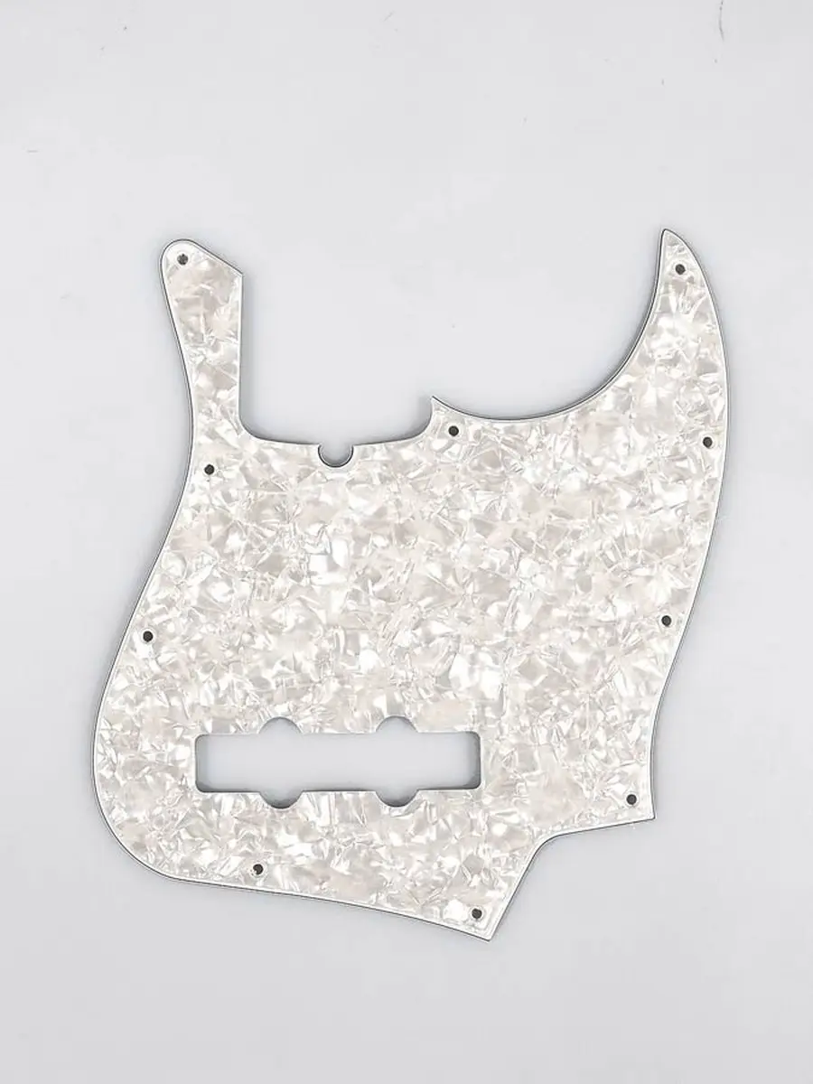 Fender Standard Jazz Bass Pickguard 10-gat 4-laags - Witte parel