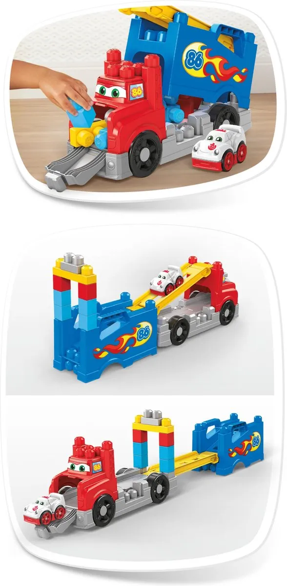 Mega Bloks Storytelling Bouw & Race Rig - 11 Stukken - Meerkleurig