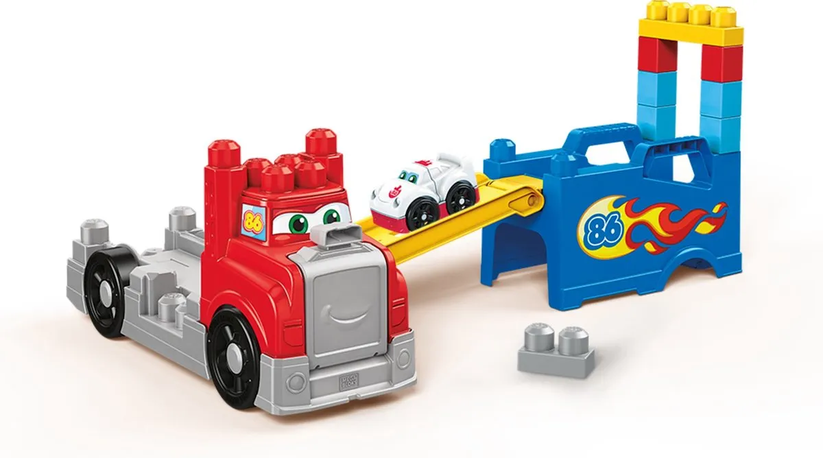 Mega Bloks Storytelling Bouw & Race Rig - 11 Stukken - Meerkleurig - afbeelding 6 van 6