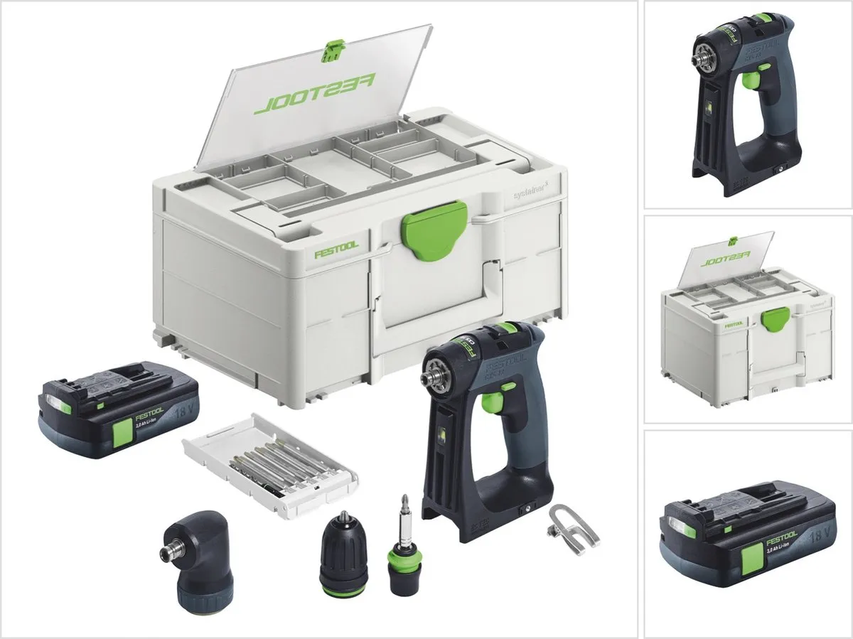 Festool CXS 18-Basic-Set Accuschroefboormachine 18V