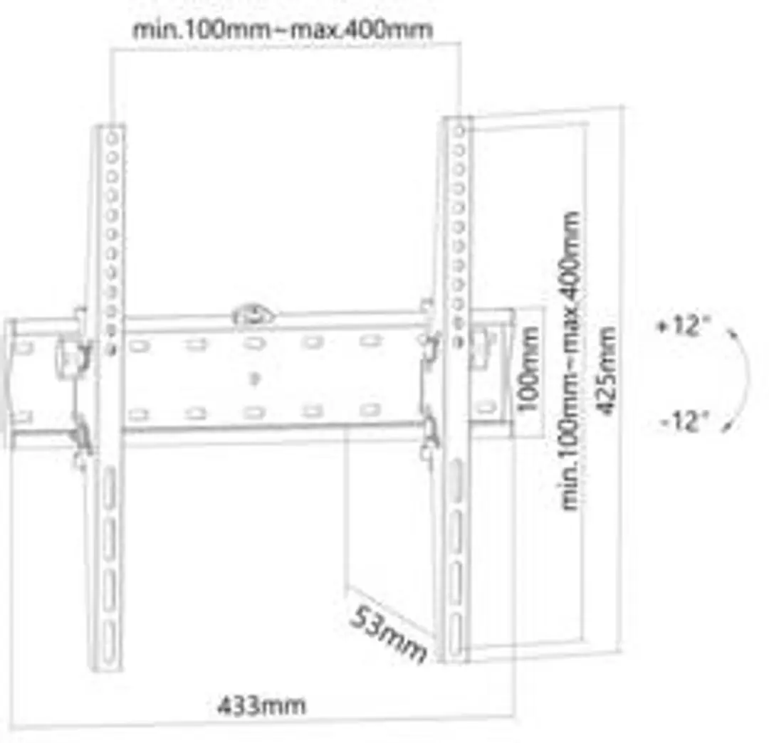 Neomounts FPMA-W350BLACK TV Muurbeugel 32-55" - Kantelbaar - Zwart - afbeelding 6 van 6