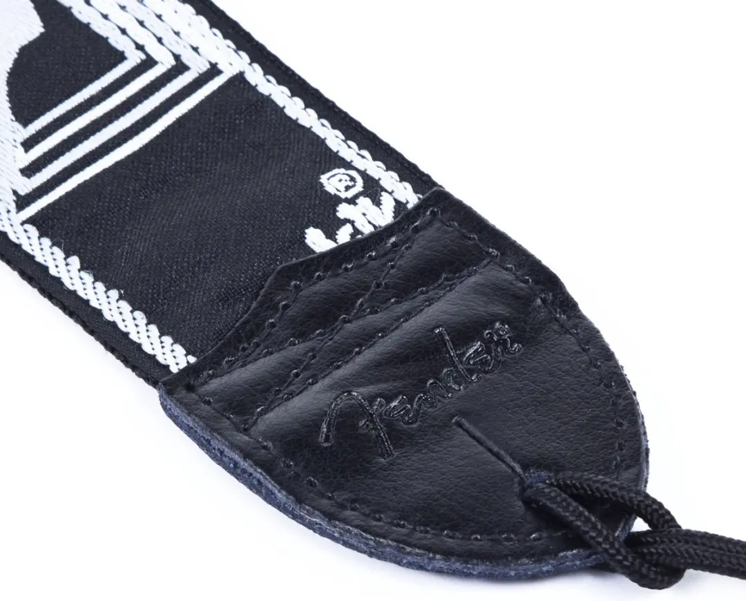 Fender Gitaarband Monogrammed 2 inch - Zwart/Lichtgrijs/Donkergrijs