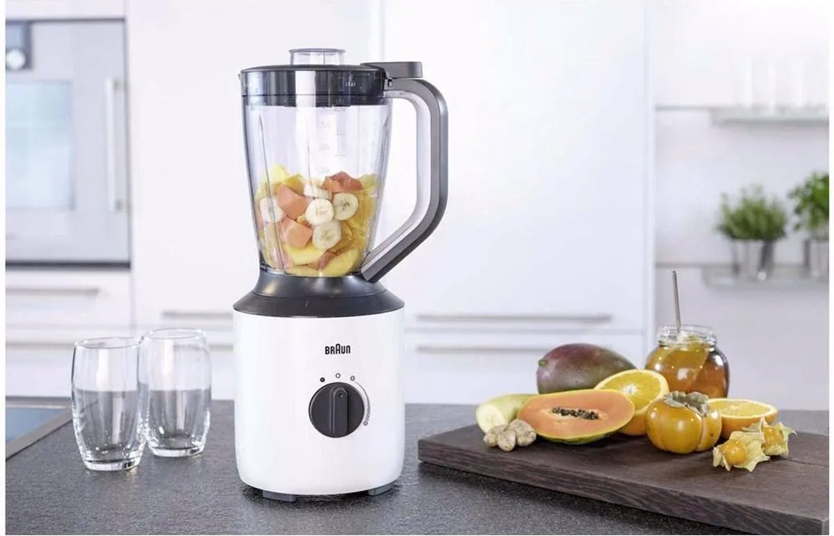 Braun PowerBlend 3 JB3150WH Blender - 800W - Wit