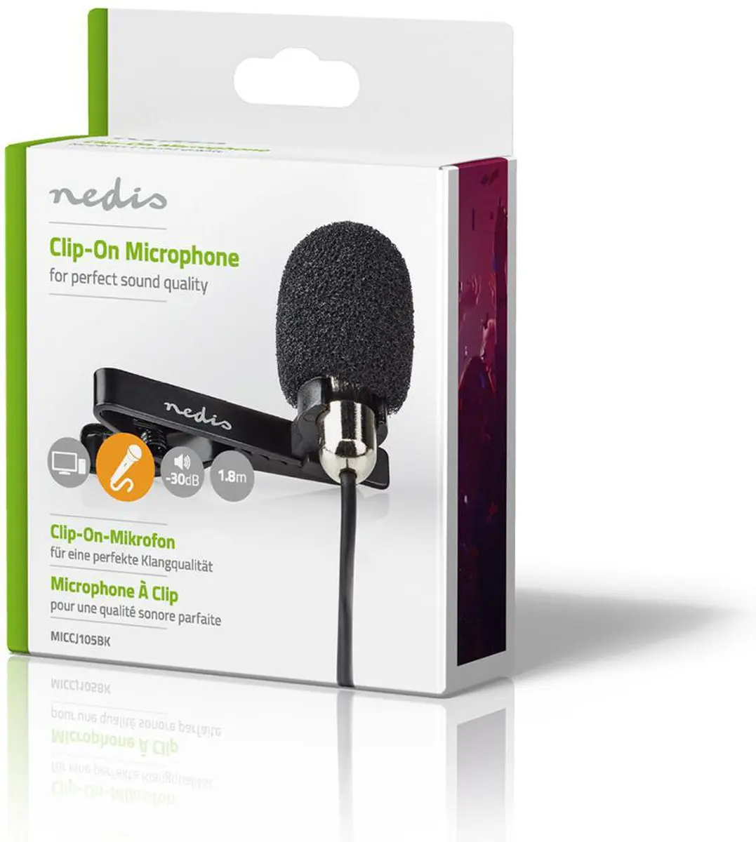 Nedis MICCJ105BK Microfoon - Bedraad - Zwart