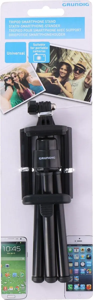 Grundig Statief Smartphone - 30cm - Zwart