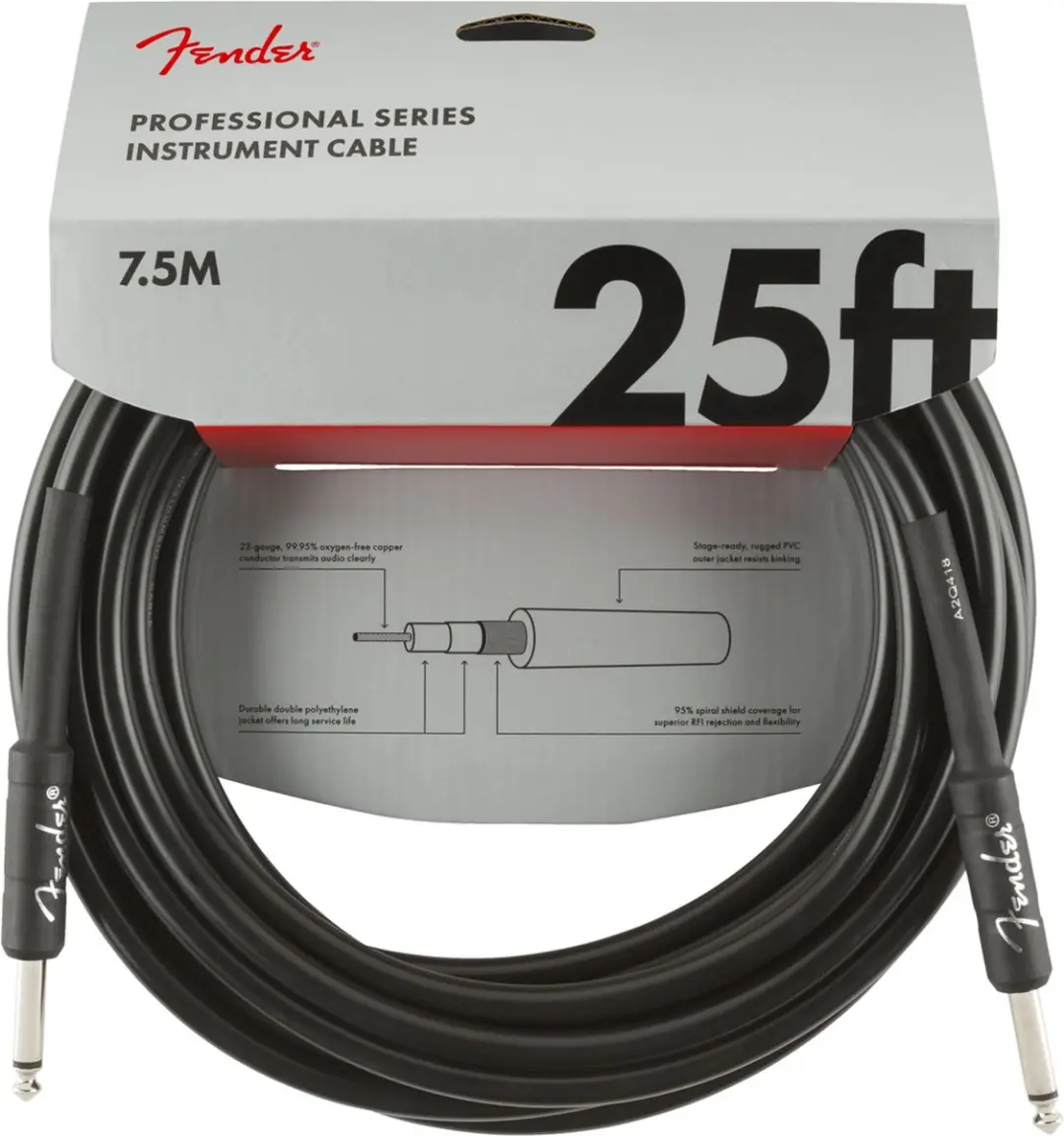 Fender 990820016 Instrumentkabel 25ft