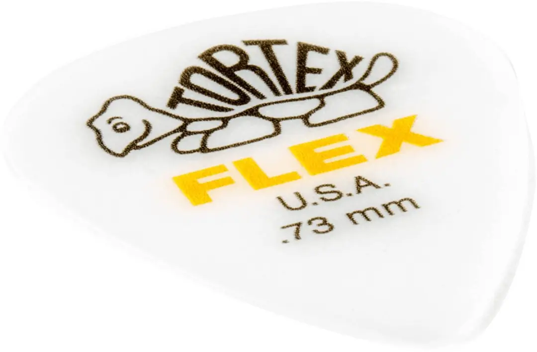 Dunlop Tortex Flex 0.73mm Plectrum - 12 Stuks Wit