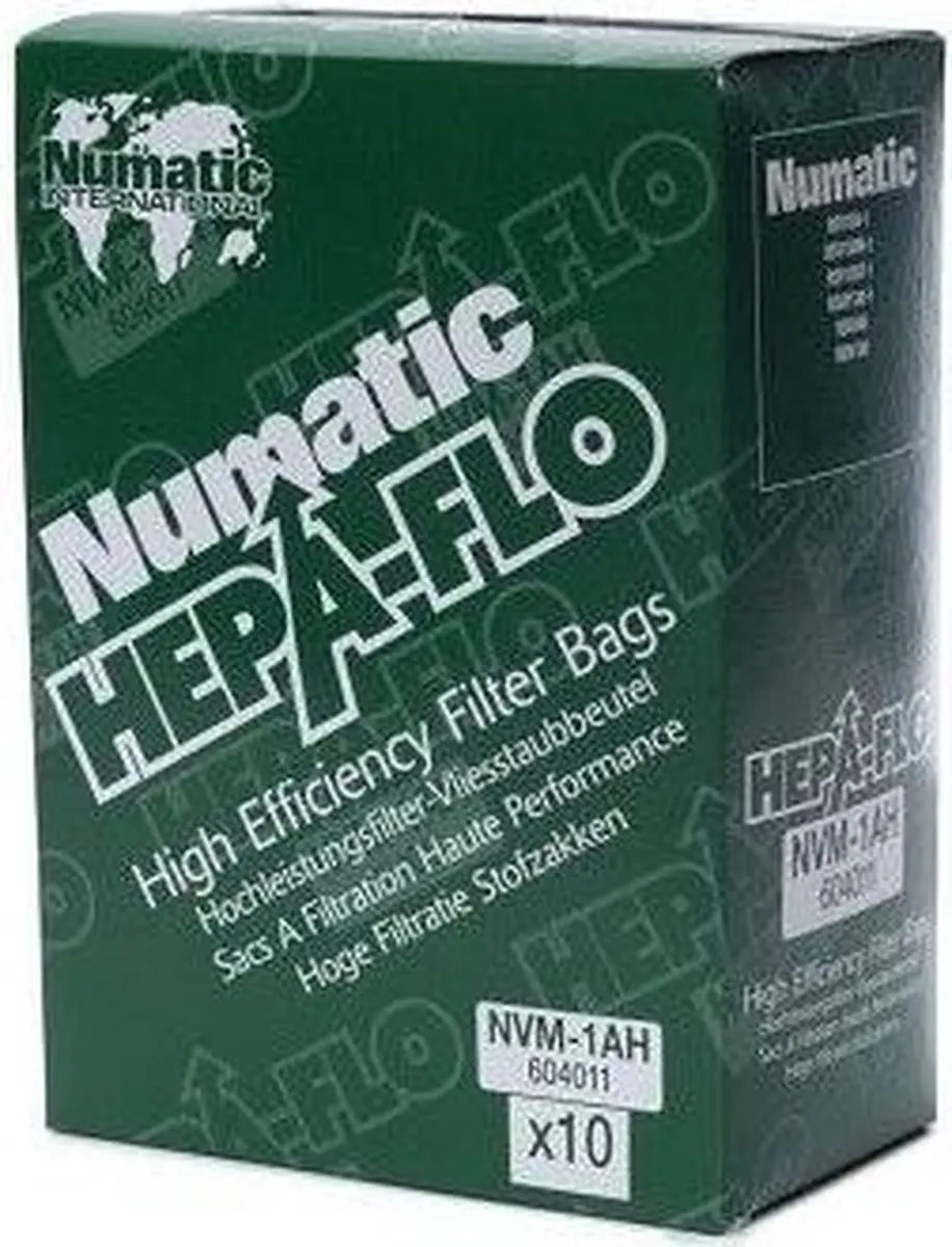 Numatic NVM-1AH HEPA Stofzuigerzakken - 10 Stuks