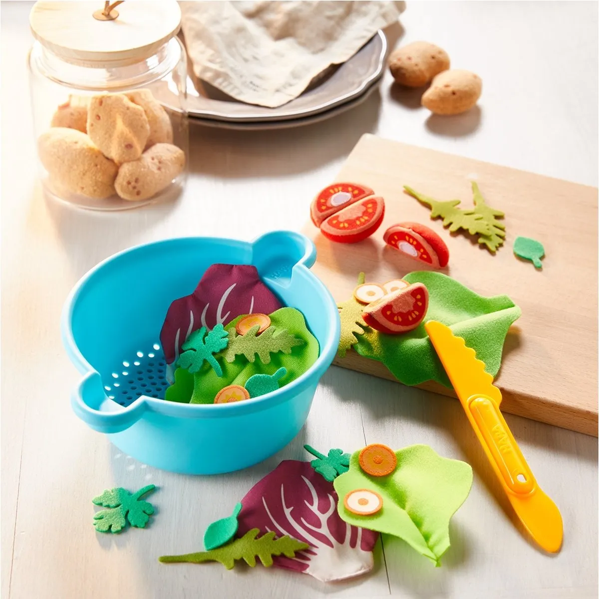 Haba Speelgoedeten Slamix 16cm - 30-delig - Blauw