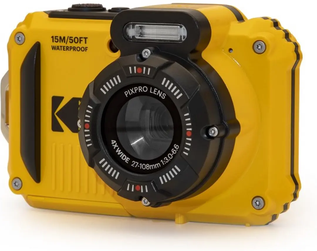 Kodak WPZ2 Onderwatercamera 16MP - Geel - 16GB + 32GB Kaart