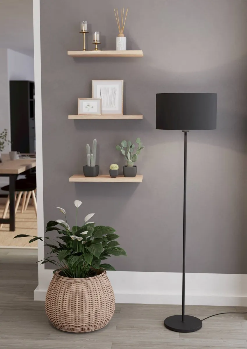 Eglo Maserlo 1 Staande lamp E27 151,5cm - Zwart - afbeelding 6 van 6