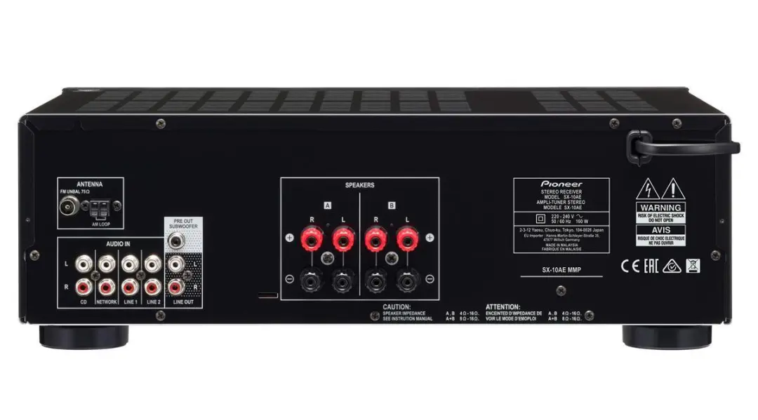 Pioneer SX-10AE Stereo Receiver - 160W - Zwart - afbeelding 2 van 3