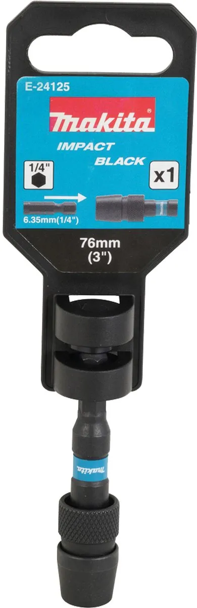 Makita E-24125 Bithouder 76mm - Zwart