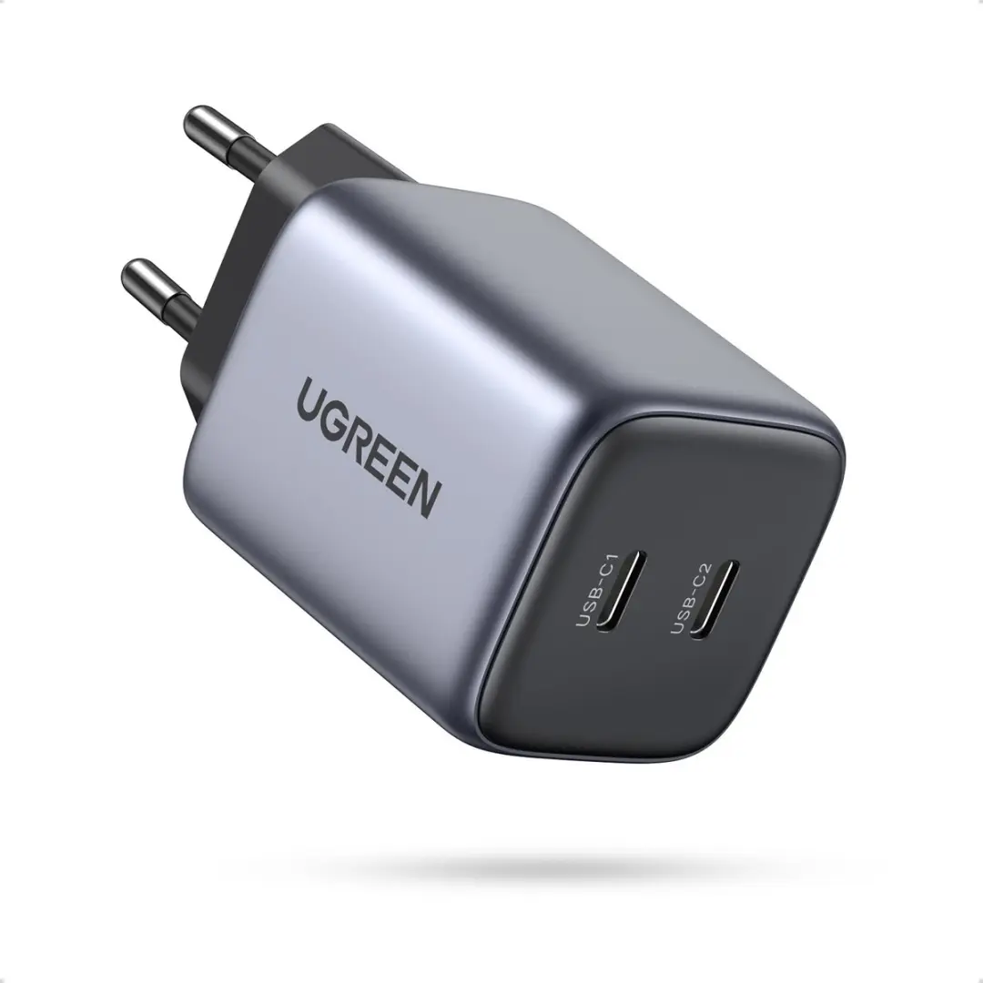UGREEN Nexode 45W PD USB-C Snellader 90573 - 2x USB-C - Grijs