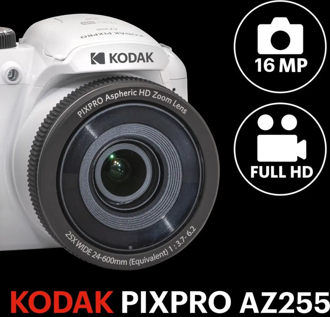 Kodak Pixpro AZ255 Camera 16MP - 25x Zoom - Wit