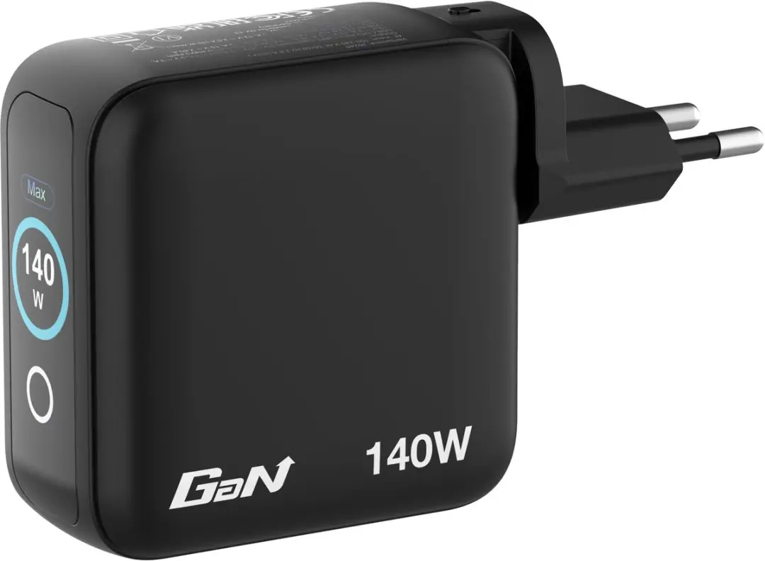 Verbatim Mini Gan-Oplader 140W 3xUSB-C 1xUSB-A - Transparent