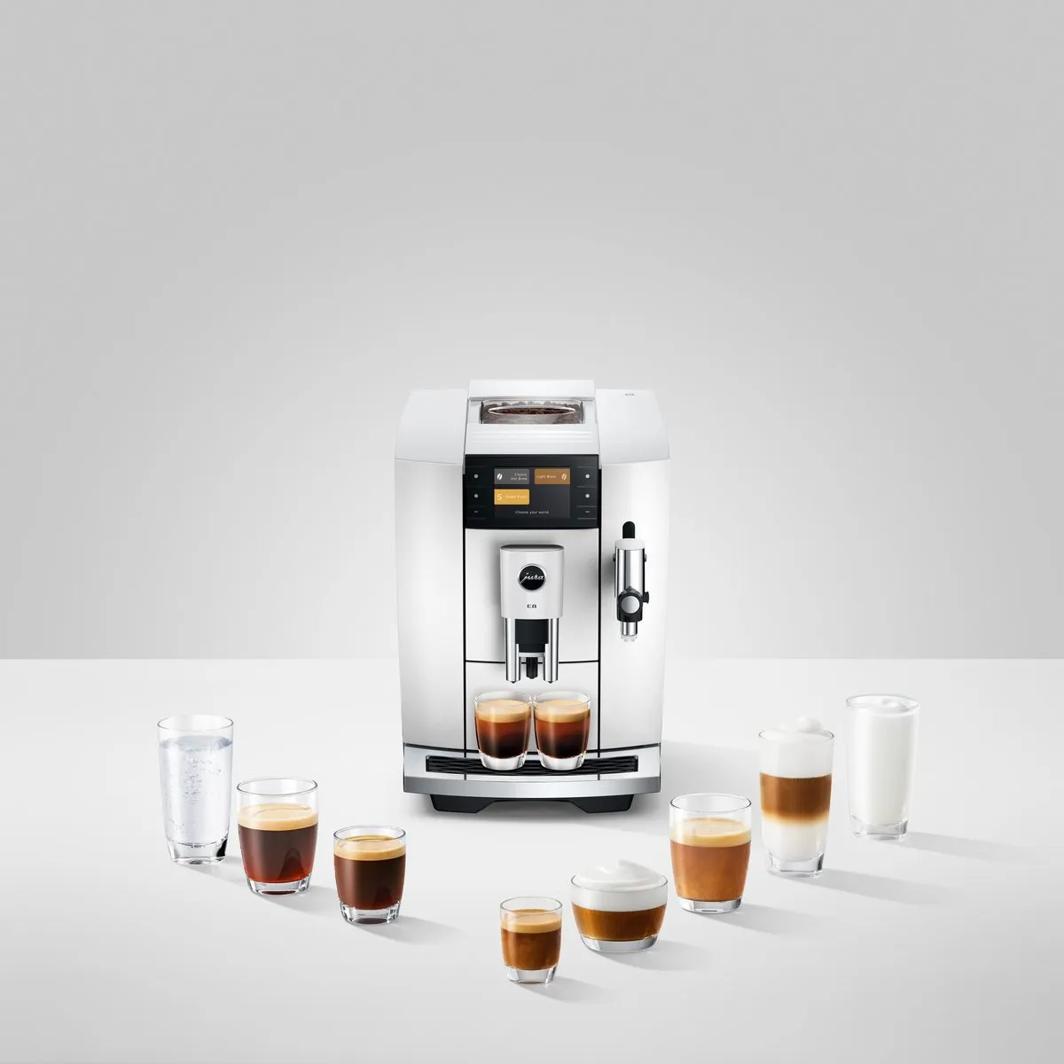 JURA - E8 Piano White (ED) - Volautomatische espressomachine