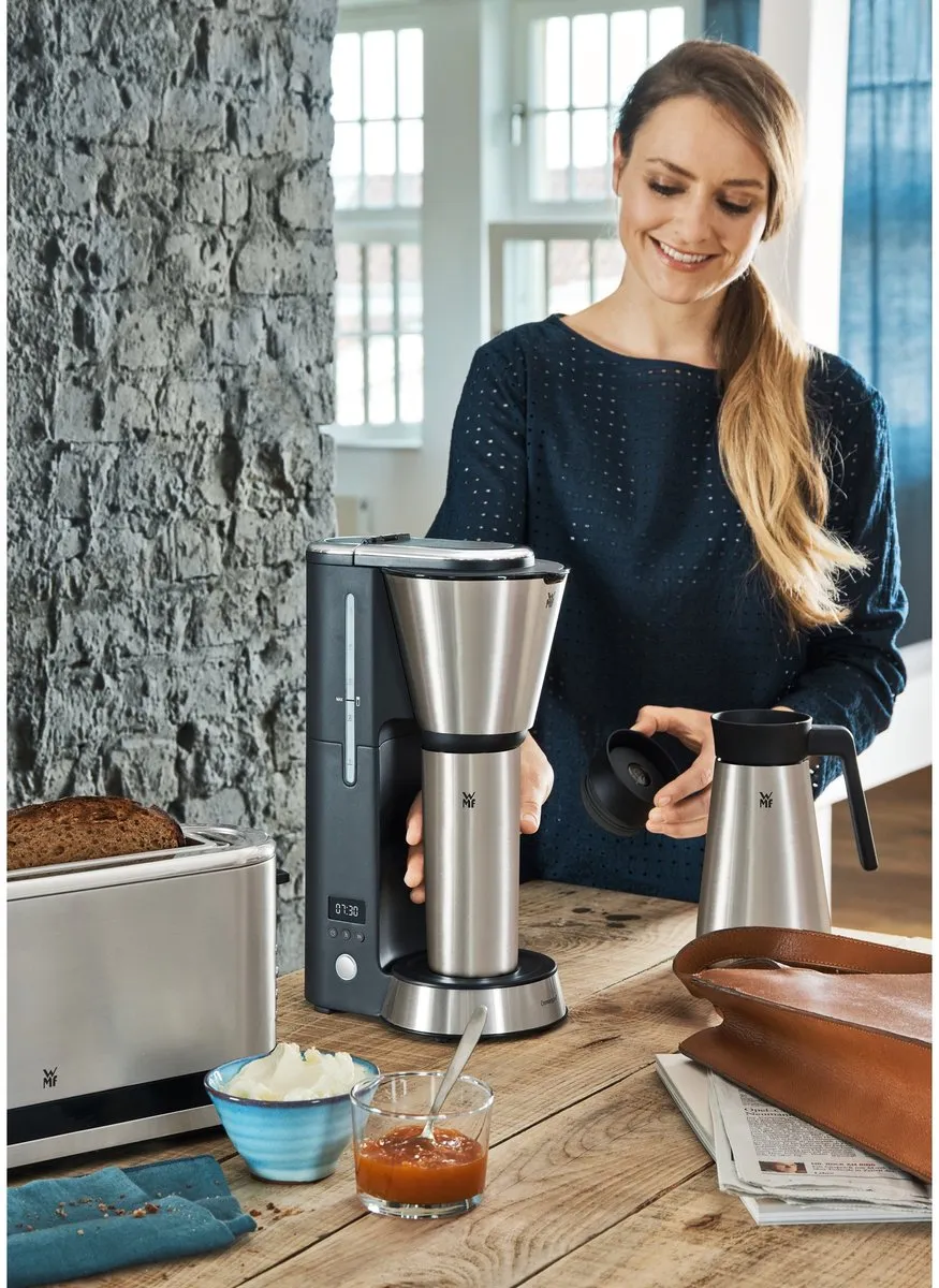WMF KITCHENminis 0412260011 Filterkoffiezetapparaat - 6 Kopjes - Zwart/RVS