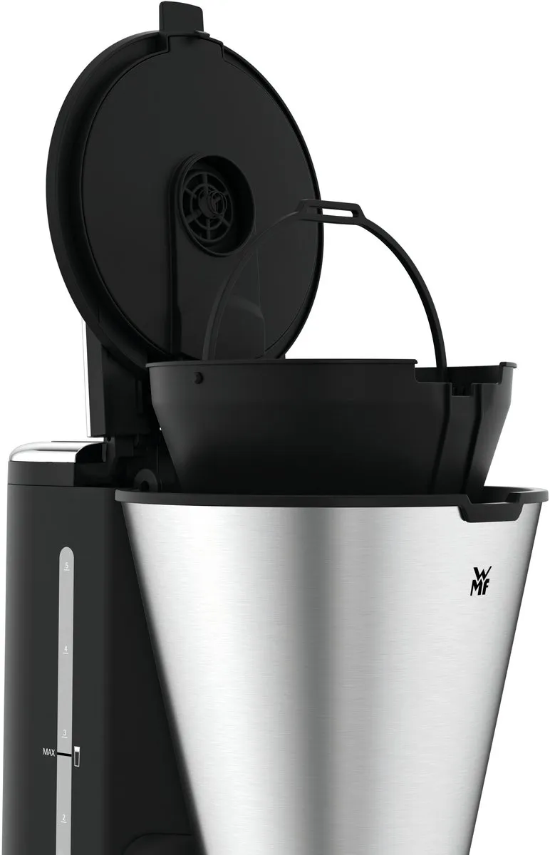 WMF KITCHENminis 0412260011 Filterkoffiezetapparaat - 6 Kopjes - Zwart/RVS