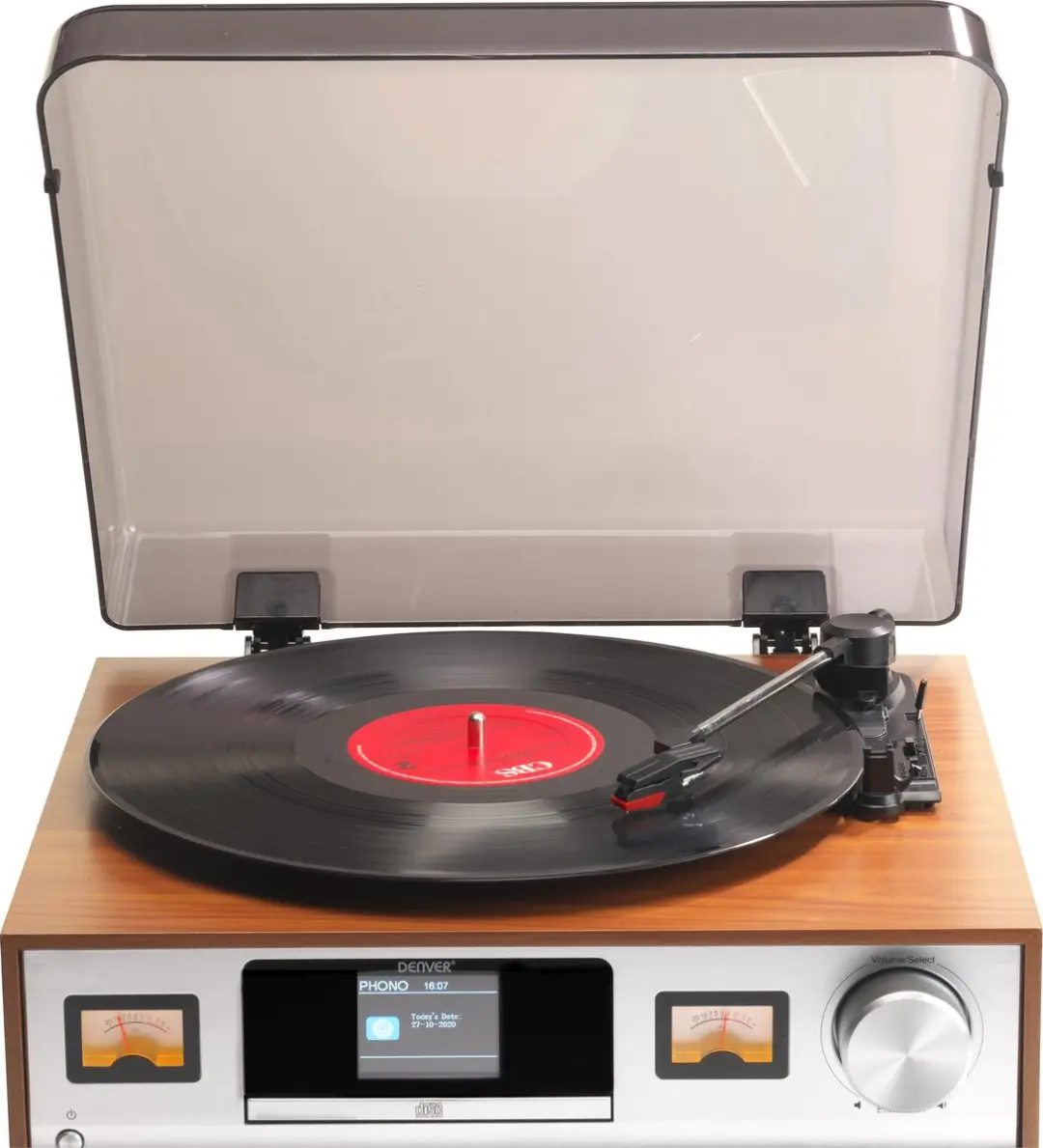 Denver MRD-52LIGHTWOOD Retro Muzieksysteem - Platenspeler Bluetooth DAB CD - Licht hout