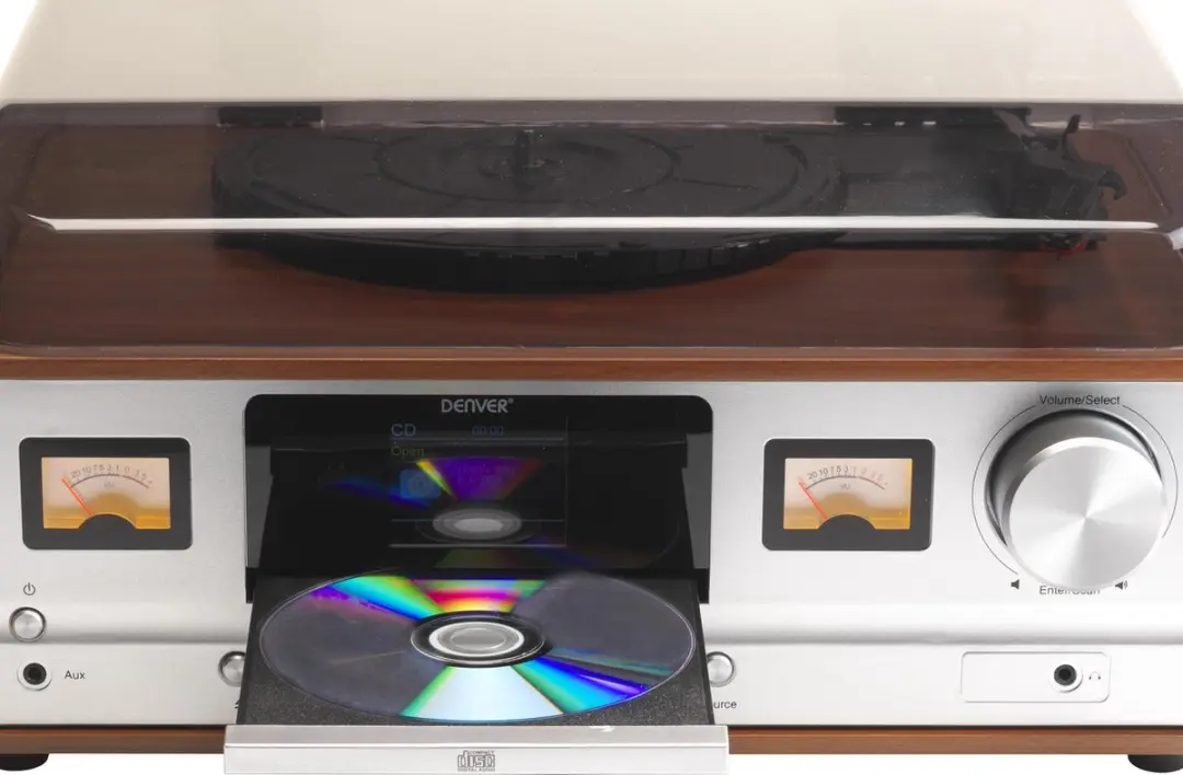 Denver MRD-52LIGHTWOOD Retro Muzieksysteem - Platenspeler Bluetooth DAB CD - Licht hout