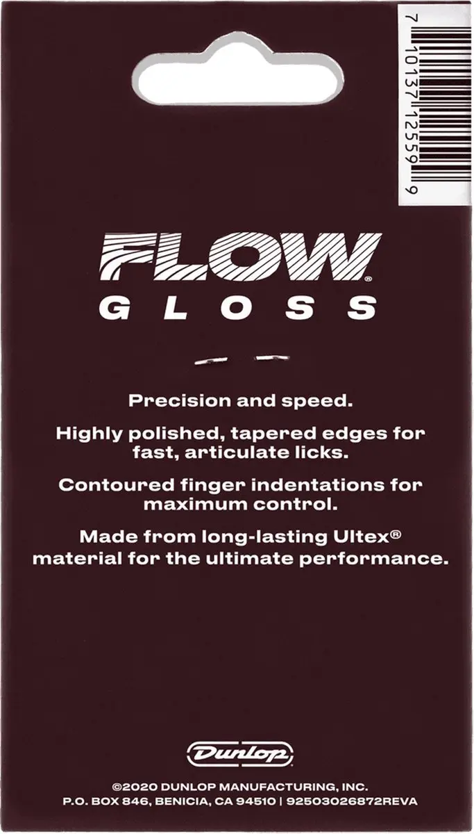 Dunlop 550P300 Flow Gloss Pick 3,00mm - Plectrumset