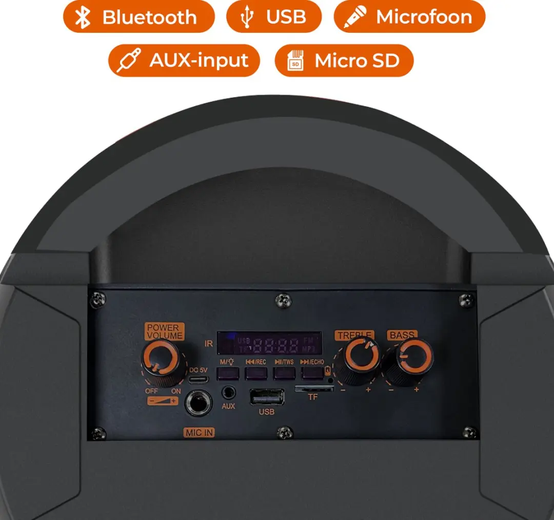 Denver BPS355 Partybox - 160W - Zwart