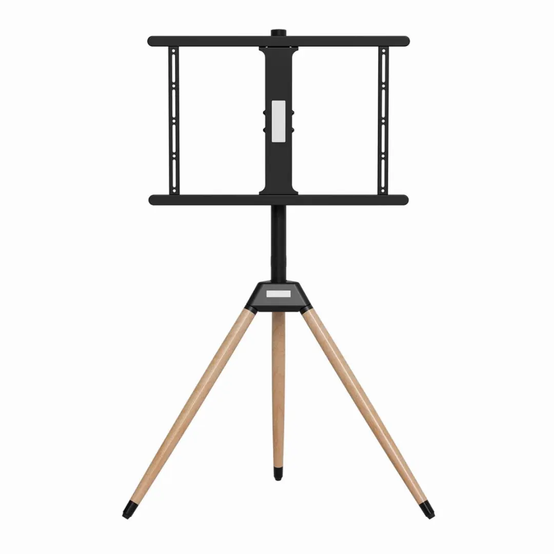 Gembird TV-standaard Driepoot 32-75" - Kantelbaar & Draaibaar - Zwart/Hout - afbeelding 6 van 6