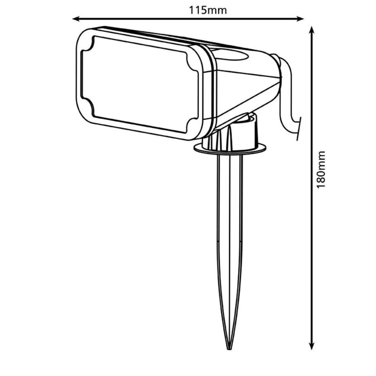 Eglo Nema 1 Buitenverlichting LED Tuinspot - Zwart