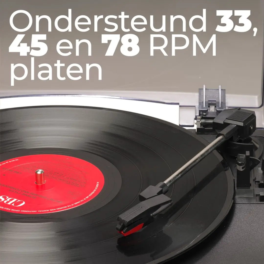 Denver MRD-166 Retro Platenspeler met Radio/CD/Cassette - Zwart