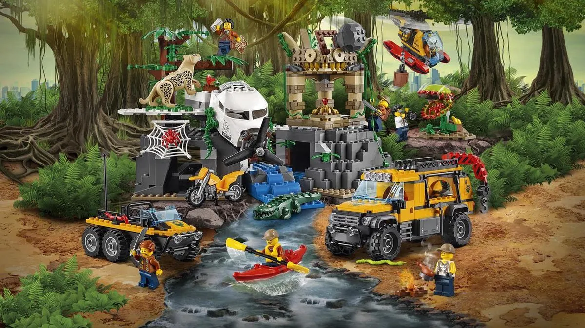 LEGO City Jungle Onderzoekslocatie 60161 - 813 Stukken