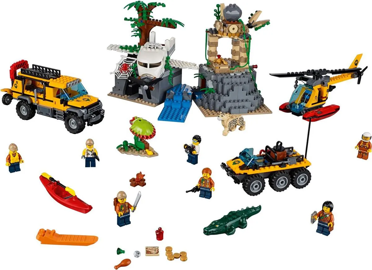 LEGO City Jungle Onderzoekslocatie 60161 - 813 Stukken