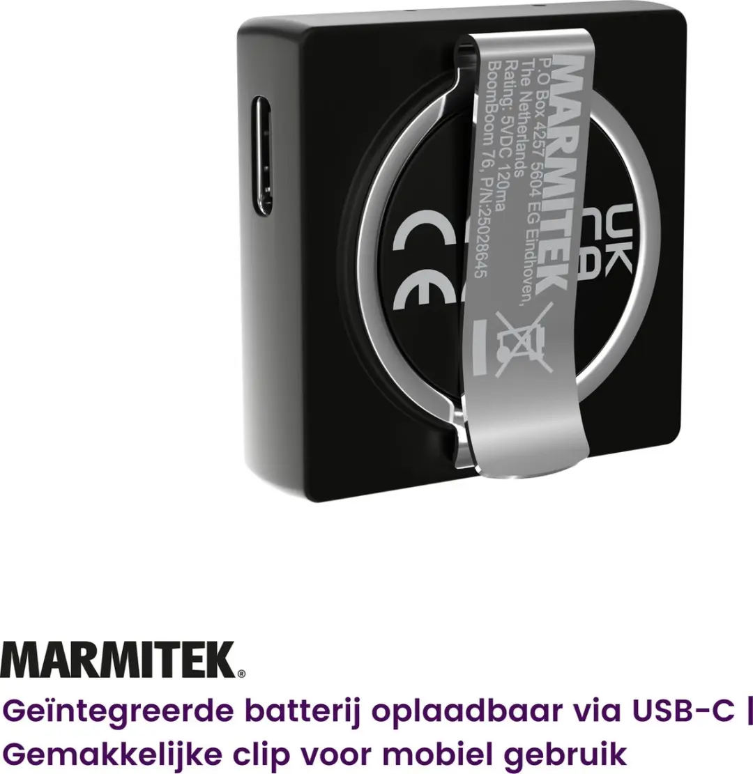 Marmitek BoomBoom 76 Bluetooth Receiver 25008473 - aptX - NFC - afbeelding 6 van 6