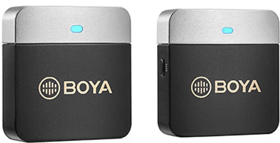 Boya BY-M1V1 Draadloos Microfoonsysteem 2.4GHz - Zilver/Zwart