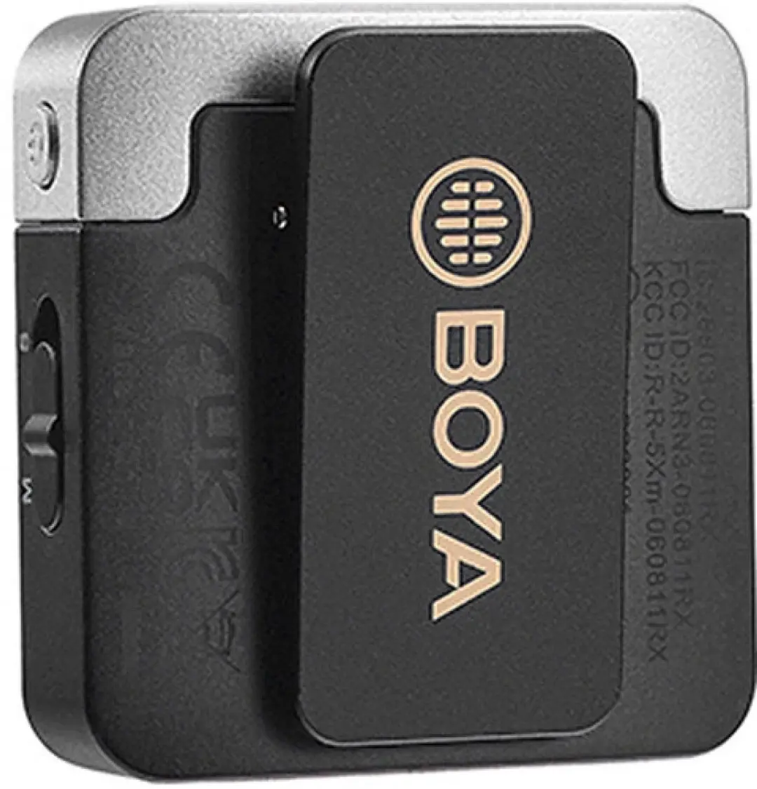 Boya BY-M1V1 Draadloos Microfoonsysteem 2.4GHz - Zilver/Zwart