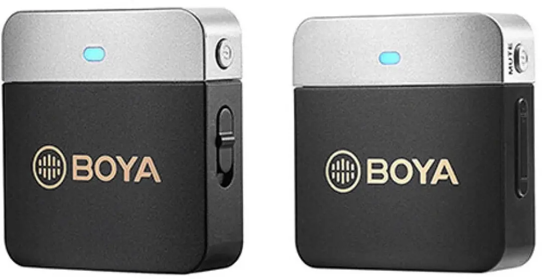 Boya BY-M1V1 Draadloos Microfoonsysteem 2.4GHz - Zilver/Zwart