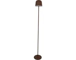 Eglo Mannera-L Staande Lamp 140cm - Roestbruin/Wit - Oplaadbaar 47u