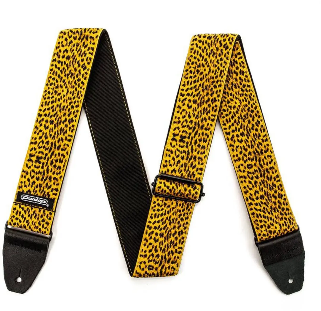 Dunlop D6725 Gitaarband - Leopardskin