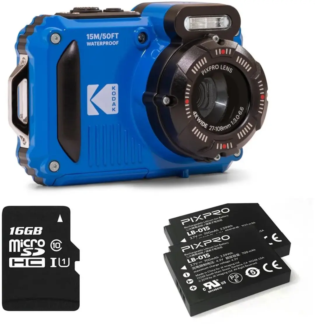 Kodak WPZ2 Blauwe Onderwatercamera
