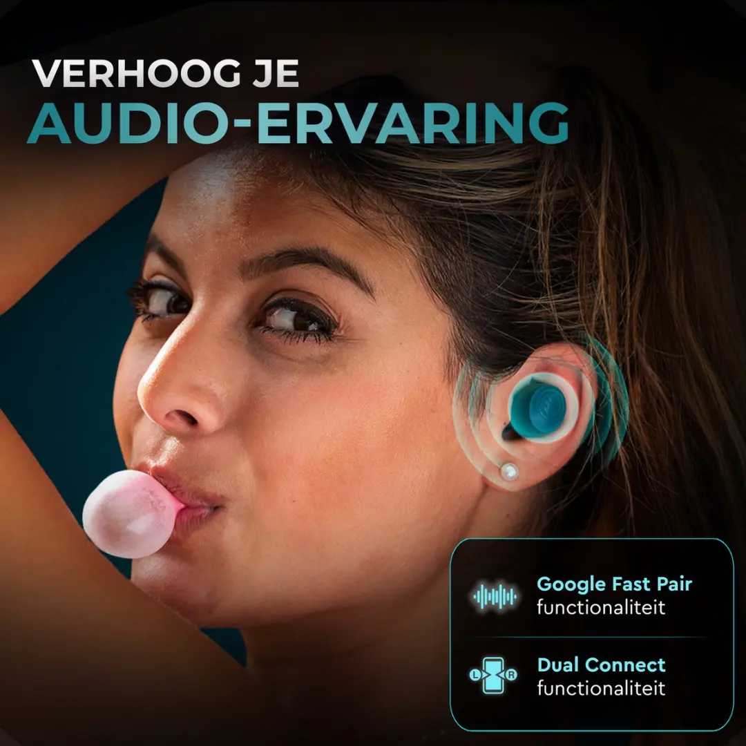 JLab Go POP IEUEBGAIRPOPRTEL124 Draadloze Oordopjes - 35u - Groen