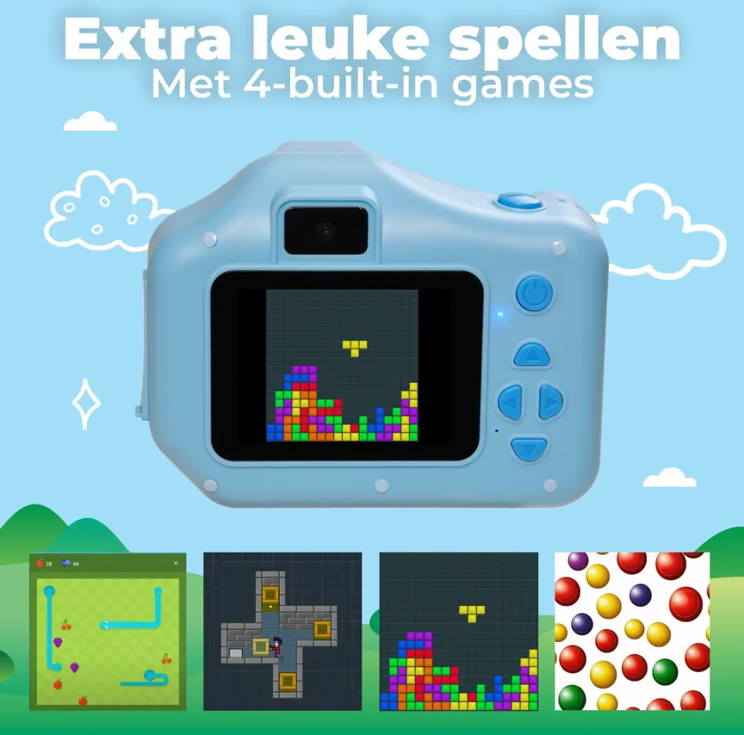 Denver Kindercamera KPC1370 Full HD - 48MP - Blauw