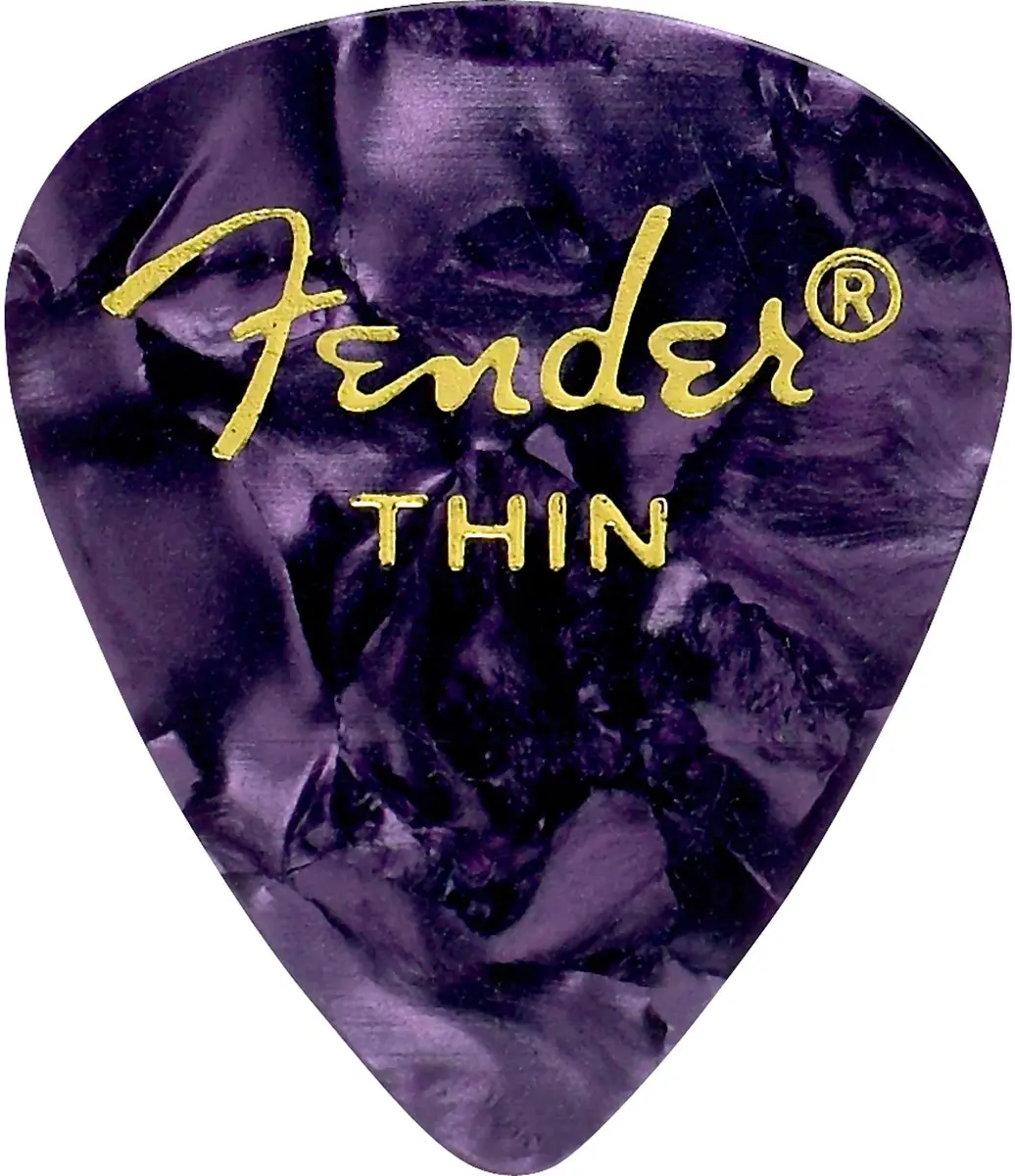 Fender Picks 351 Purple Moto Thin - 12 Stuks
