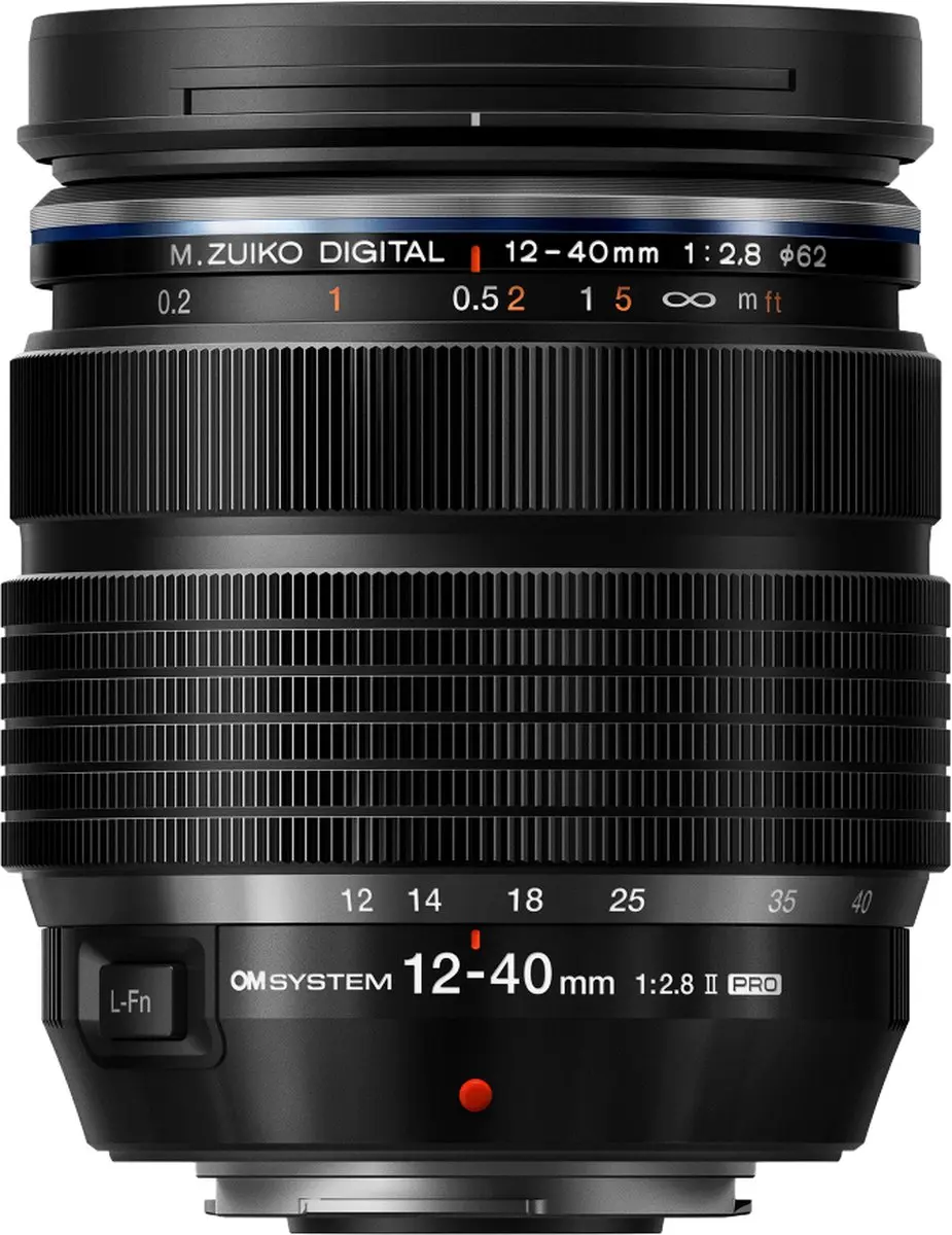 OM System 12-40mm F2.8 Pro II M.Zuiko Objectief - 62mm