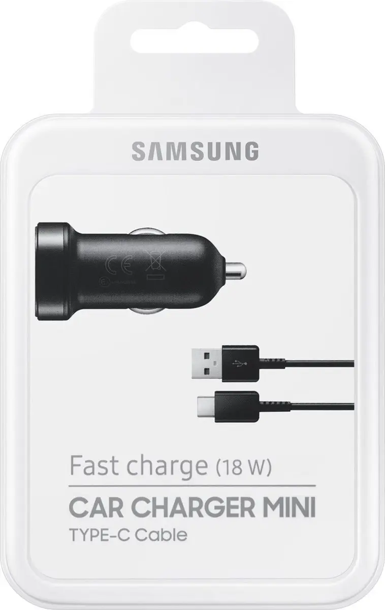 Samsung Autolader USB-C Mini - SAM67786601 - Zwart