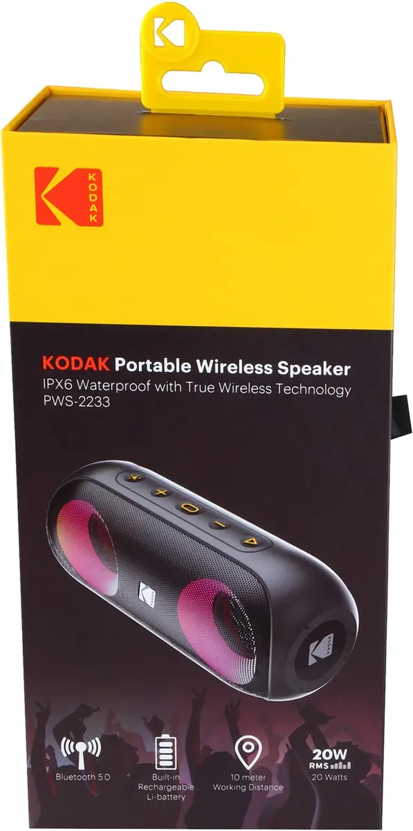 Kodak PWS-2233 Draadloze Luidspreker - Noir