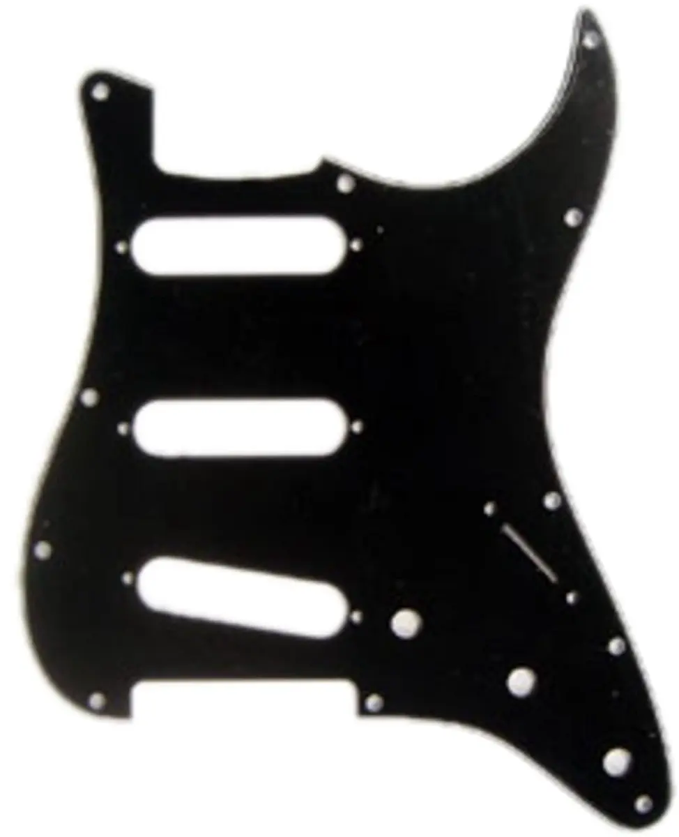 Fender Modern Style Strat Pickguard - Zwart 3-Ply